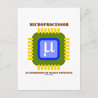 Postal Microprocesador y expresión del potencial humano