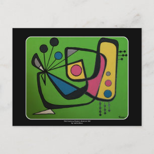 Postal 'Mid Century Modern Abstract num 4' on a