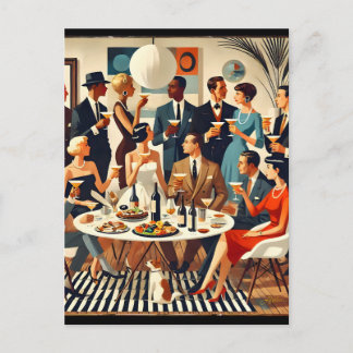 Postal Mid Century Modern The Martini Intellectuals