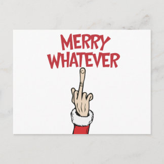 Postal Middle Finger Merry Whatever
