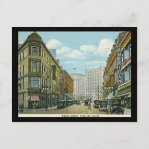 Postal Middle Street, Portland, Maine 1932 Vintage