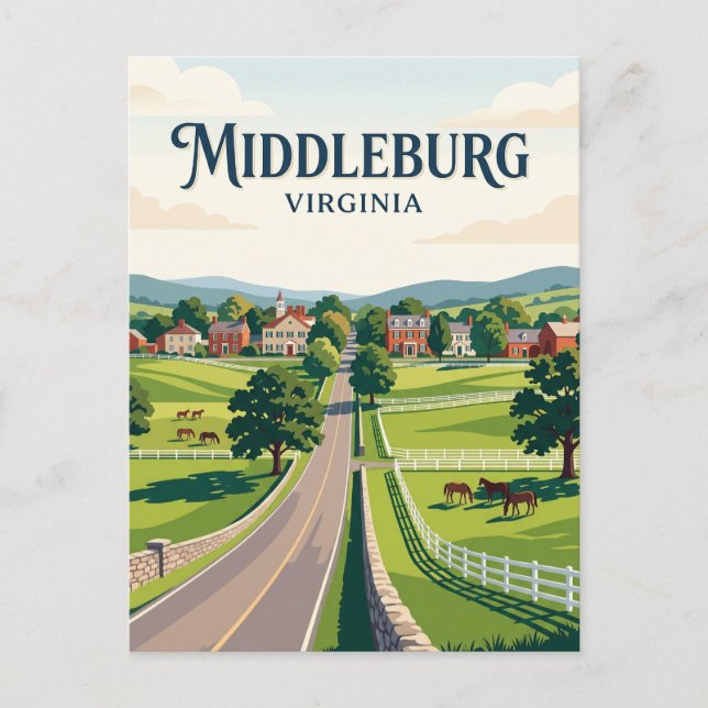 Postal Middleburg EE. UU. (Anverso)