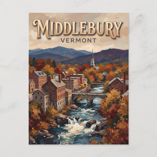 Postal Middlebury Vermont (Anverso)