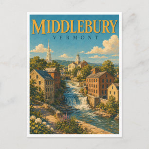 Postal Middlebury Vermont Otter Creek GeoSaga