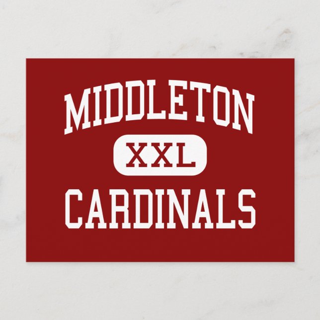 Postal Middleton - Cardenales - High - Middleton Wisconsi (Anverso)