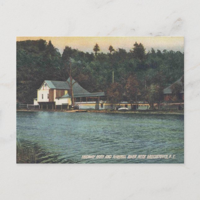 Postal Middletown NY, Midway Park, Vintage (Anverso)