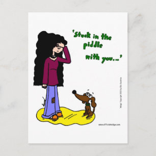 Postal Midge "Atrapado En El Piddle Contigo"