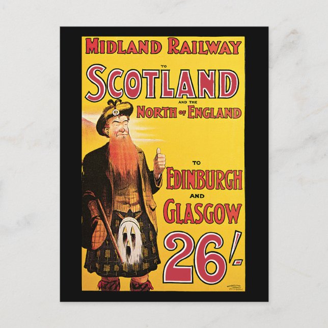Postal Midland Railway Scotland (Anverso)