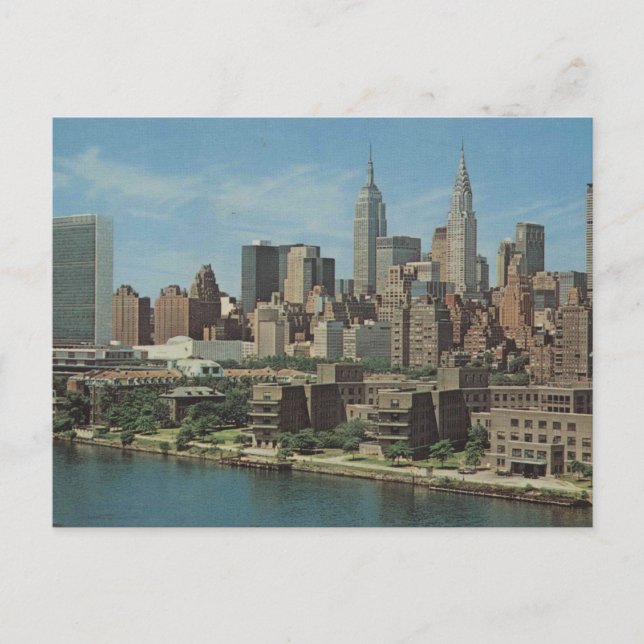Postal Midtown Manhattan Skyline, NY, 1964 Vintage (Anverso)