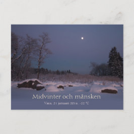 Postal Midvinter och månsken Vasa Vaasa Finlandia CC0827