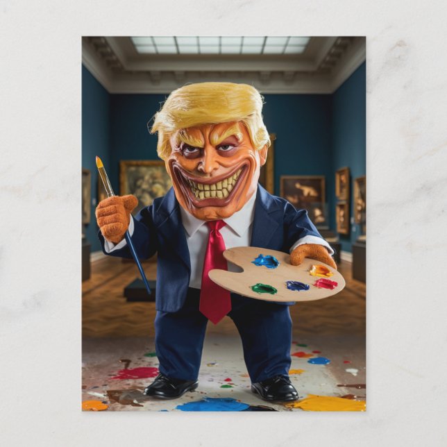 Postal Miedo a que Trump controle el arte en un museo (Anverso)