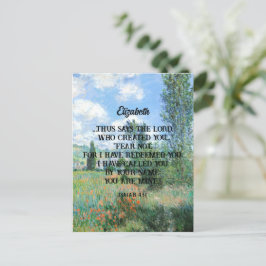 Postal Miedo no Biblia Verse Naturaleza Arte Regalo Crist