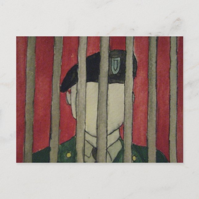 Postal Miedo rojo (Anverso)