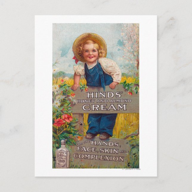 Postal Miel de Hinds y crema de almendras (Anverso)