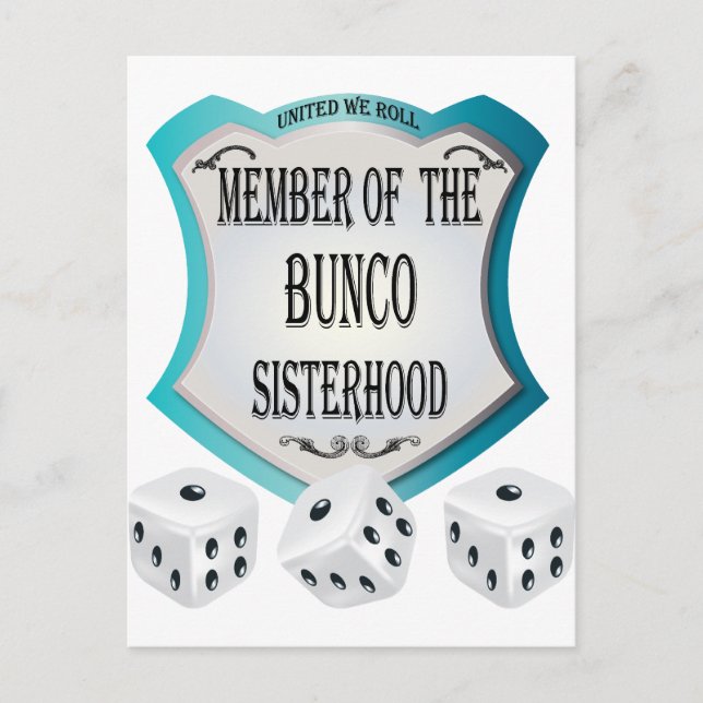 Postal miembro de la hermandad bunco (Anverso)