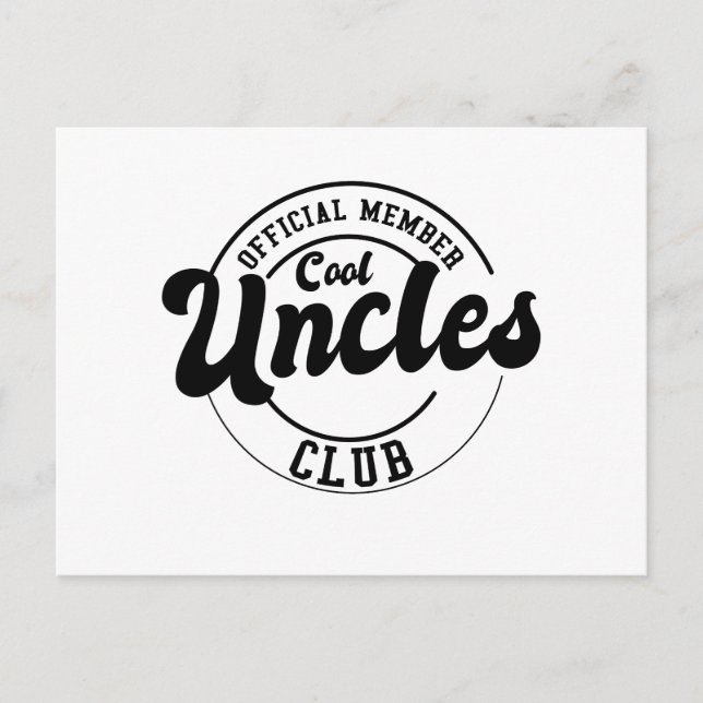 Postal Miembro oficial Guay Uncles Club Fathers Day (Anverso)