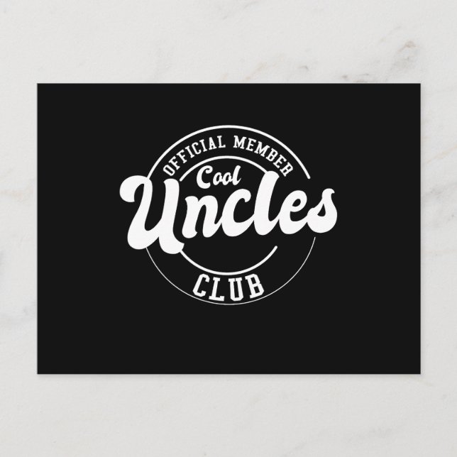Postal Miembro oficial Guay Uncles Club Fathers Day (Anverso)