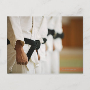 Postal Miembros de un Dojo de Judo que se acuñaron