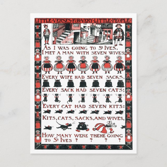 Postal Mientras iba a St Ives (Anverso)
