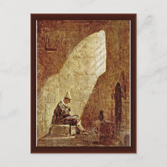 Postal Miércoles De Ceniza, Por Spitzweg Carl (Anverso)