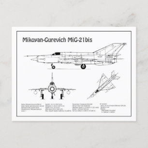 Postal MiG-21 bis - Planes de Planes de Planes de Plano A