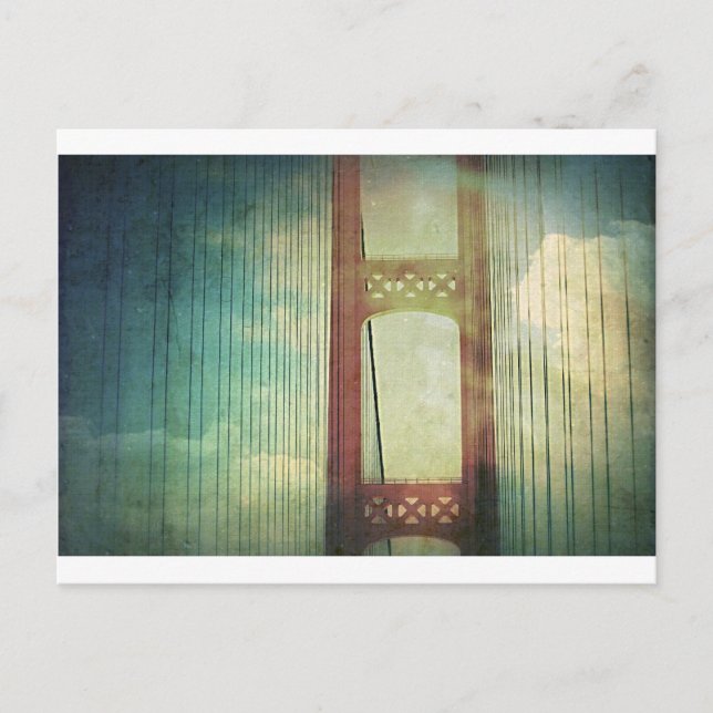 Postal Mighty Mackinac Bridge Michigan (Anverso)