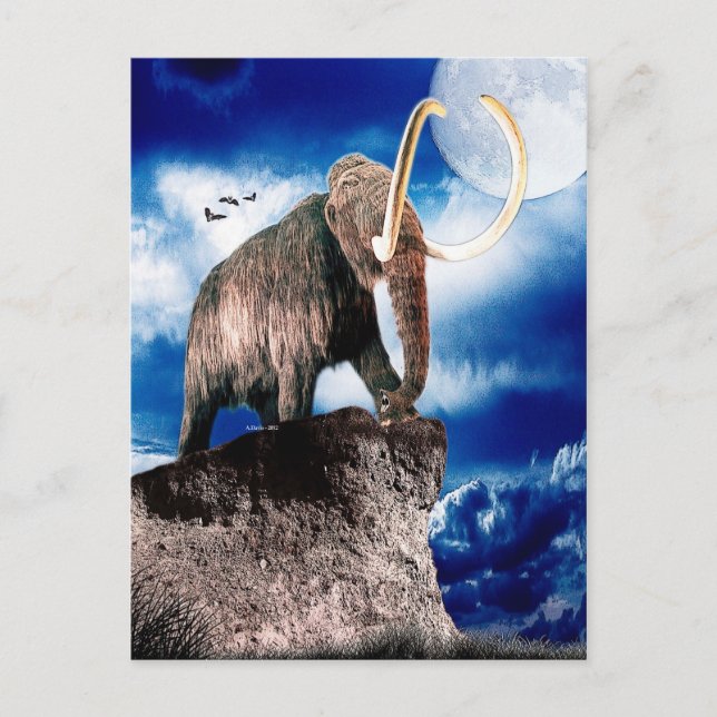 Postal Mighty Wooly Mammoth (Anverso)