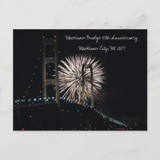 Postal MightyMac_05, 50 Aniversario del Puente Mackinaw .
