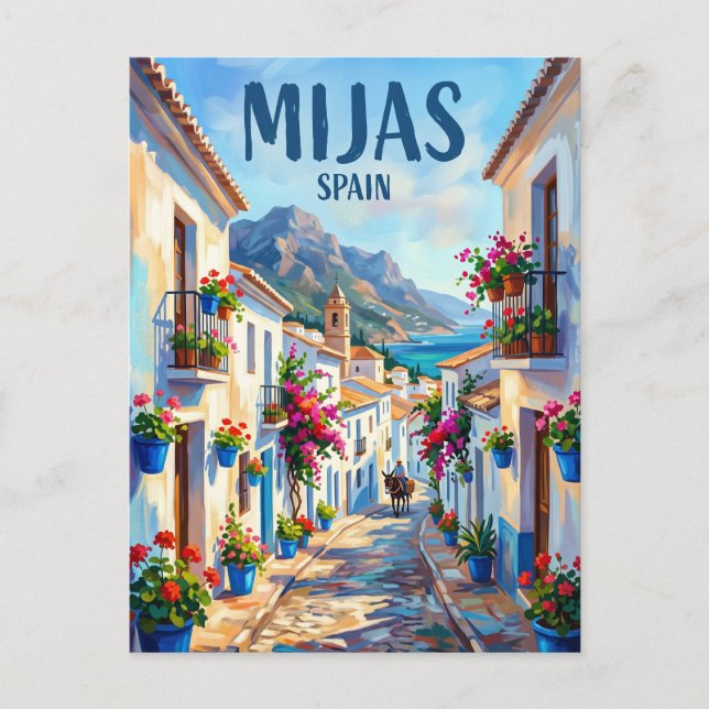 Postal Mijas España (Anverso)