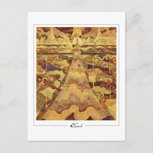 Postal Mikalojus Konstantinas Ciurlionis #14 - Muy bien.. (Anverso)