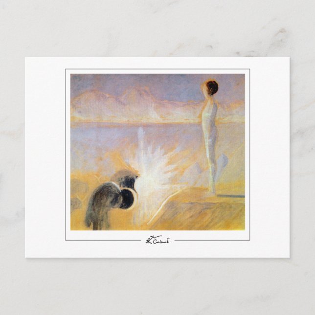 Postal Mikalojus Konstantinas Ciurlionis #163 - Bien A... (Anverso)