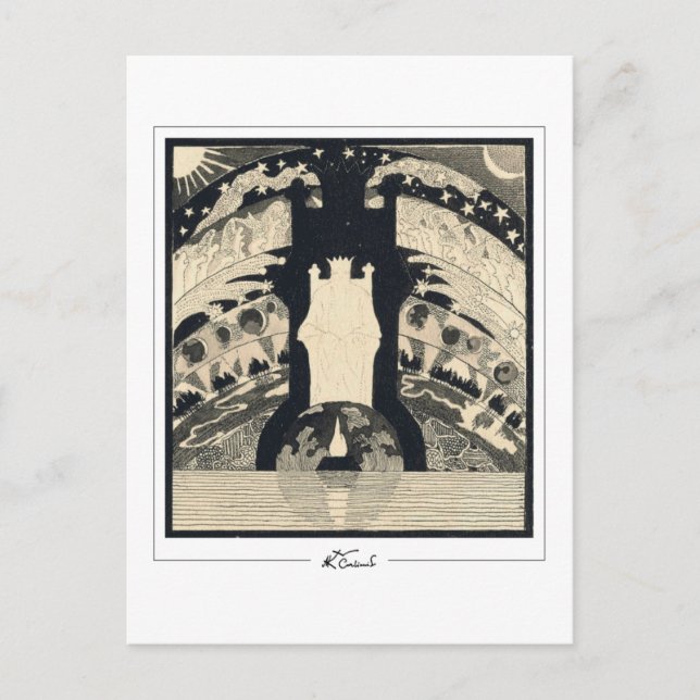 Postal Mikalojus Konstantinas Ciurlionis #187 - Bien A... (Anverso)