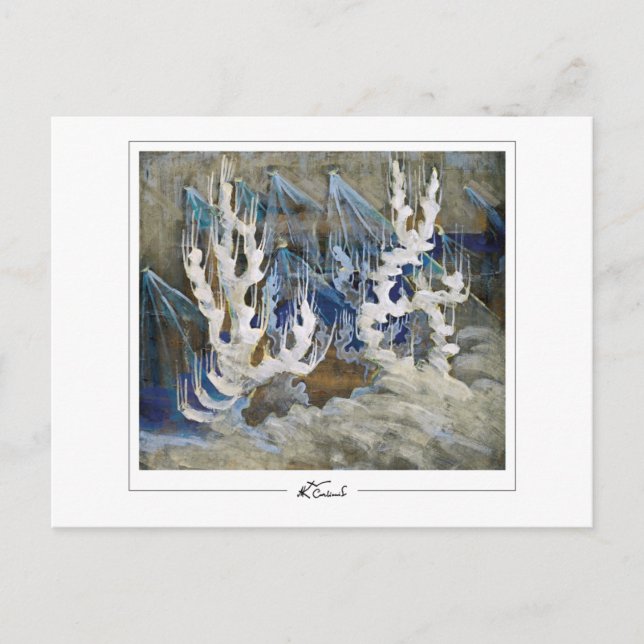 Postal Mikalojus Konstantinas Ciurlionis #205 - Bien A... (Anverso)