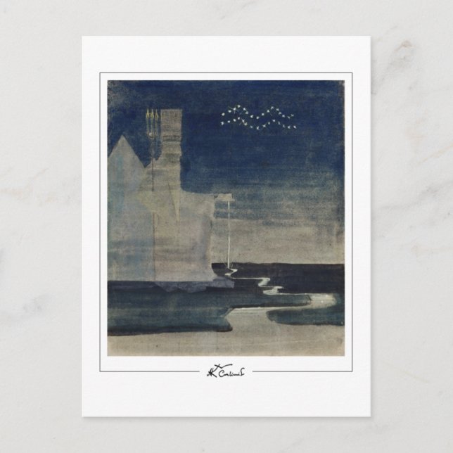 Postal Mikalojus Konstantinas Ciurlionis #245 - Bien A... (Anverso)