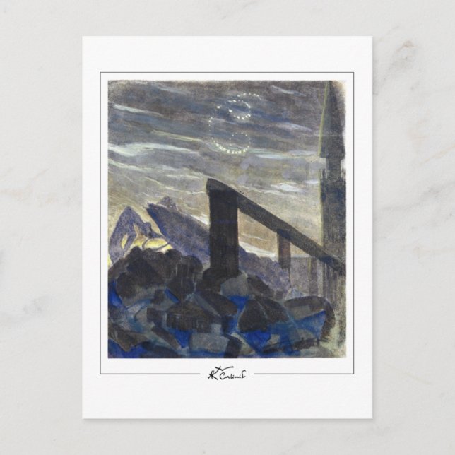 Postal Mikalojus Konstantinas Ciurlionis #57 - Muy bien.. (Anverso)