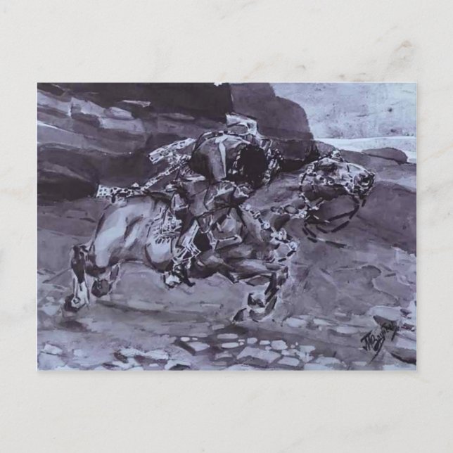 Postal Mikhail Vrubel-Rider (Anverso)
