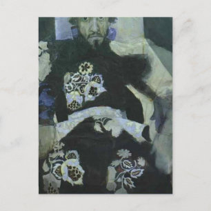Postal Mikhail Vrubel - Un hombre con traje de viejo esti