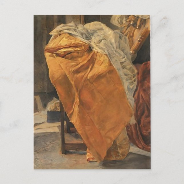 Postal Mikhail Vrubel- Vida fija. Telas. (Anverso)