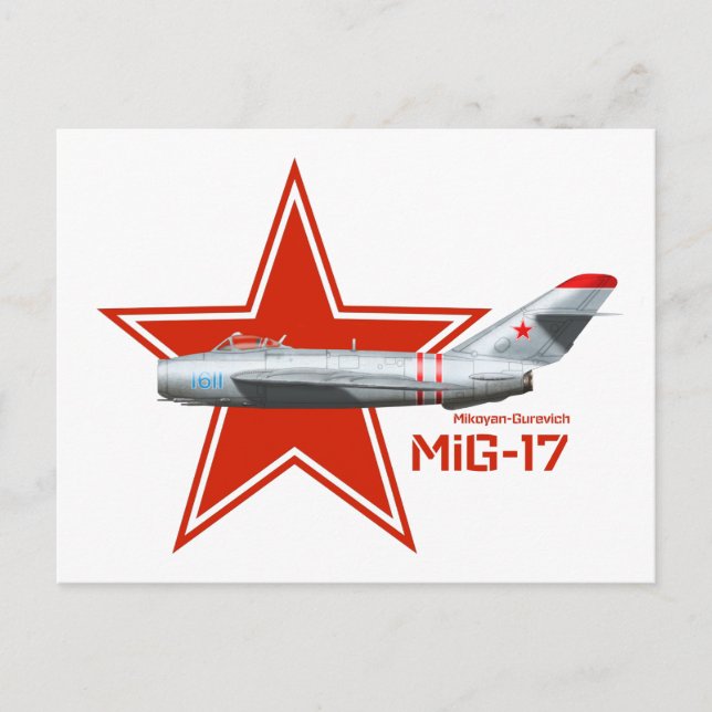 Postal Mikoyan Guervich MiG-17 (Anverso)