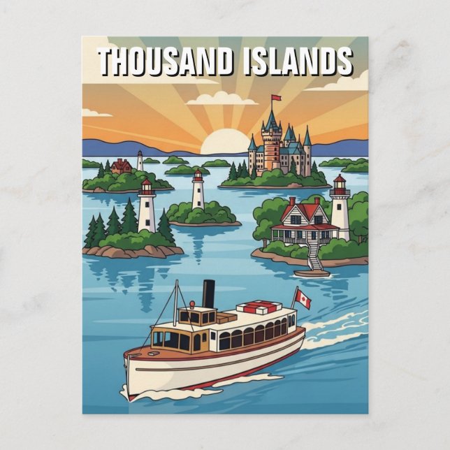 Postal Mil Islas Ontario Canadá (Anverso)