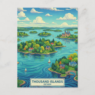 Postal Mil Islas Ontario Canadá