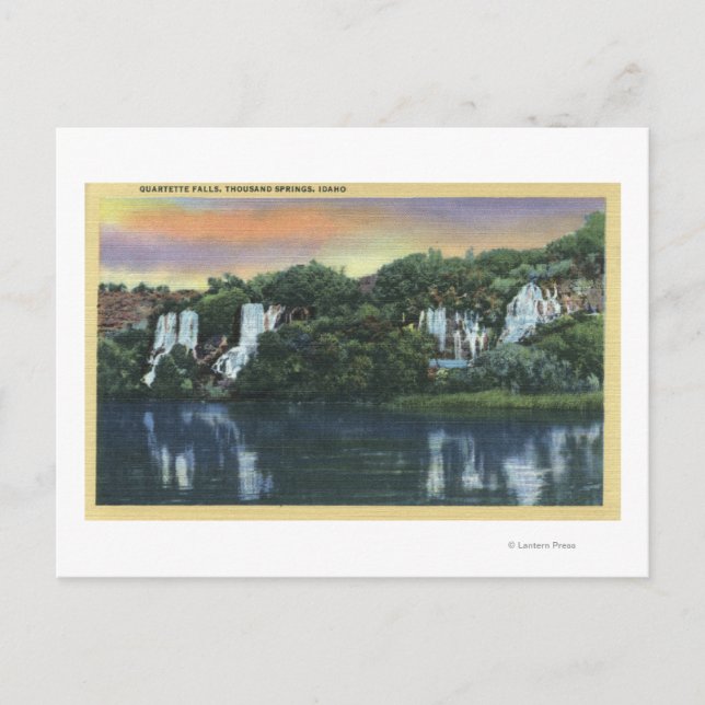 Postal Mil Springs, IDQuartette Falls View (Anverso)