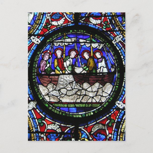 Postal Milagro de los amantes de los peces (Anverso)