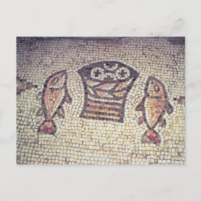 Postal Milagro del pan y de los pescados (Anverso)