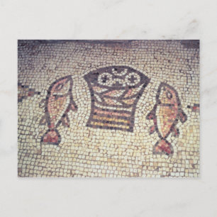 Postal Milagro del pan y de los pescados