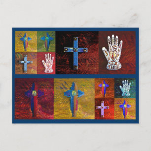 Postal Milagros (azul)