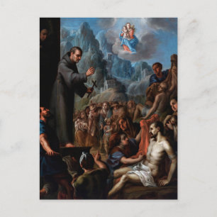 Postal Milagros de Salvador de Horta por Juan Juárez