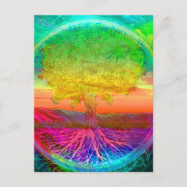 Postal Milagros del árbol de la vida