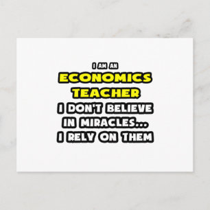 Postal Milagros y profesores de economía... Divertido