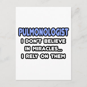 Postal Milagros y pulmonólogos